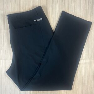 Columbia PFG Mens Pants Black Outdoor Hiking Camping Fishing Size 38x30